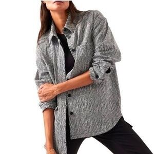 Athleta Button Down Shirt Jacket Shacket size 2X